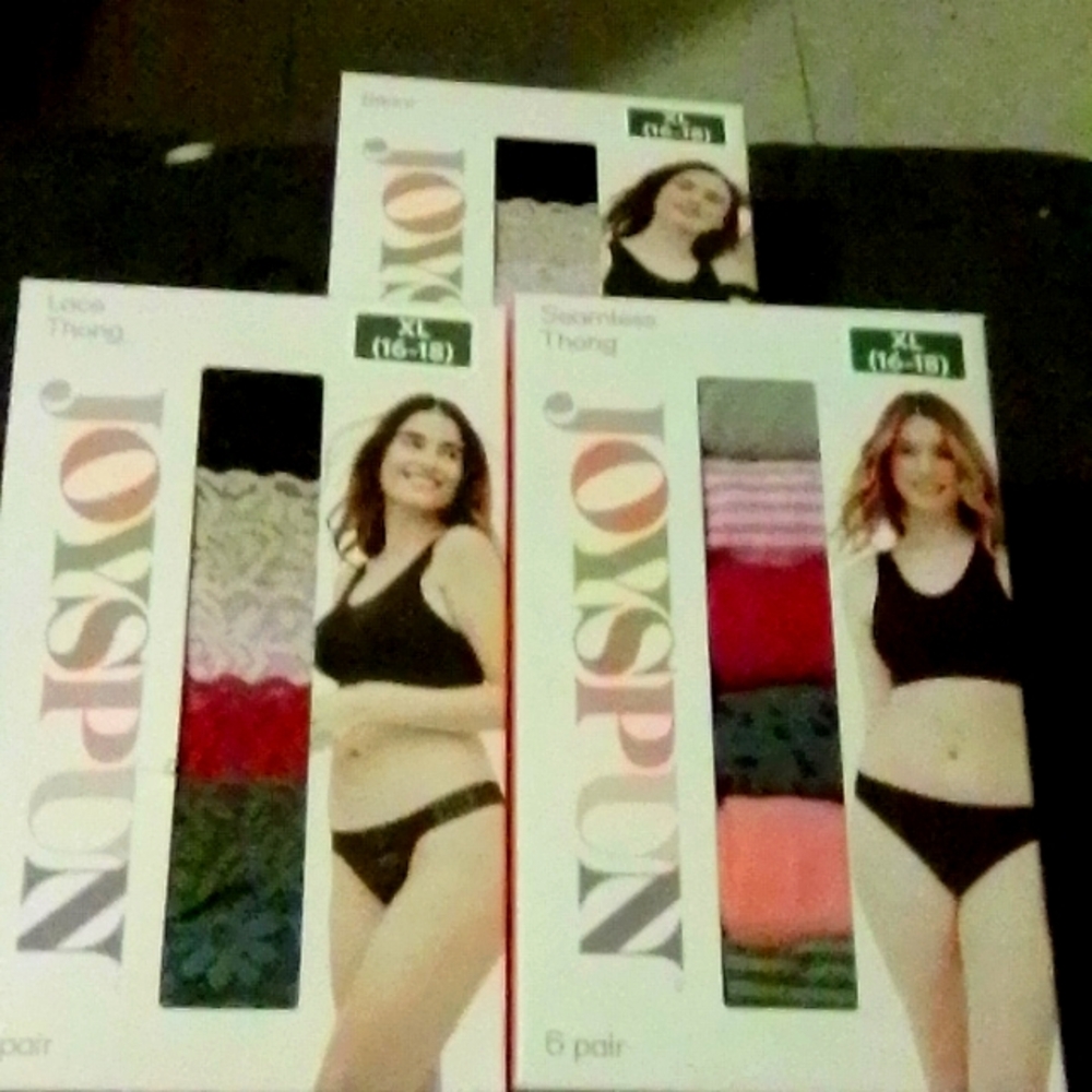 [NWT] XL Panties Lace underwear Seamless Bikini. Siz pack